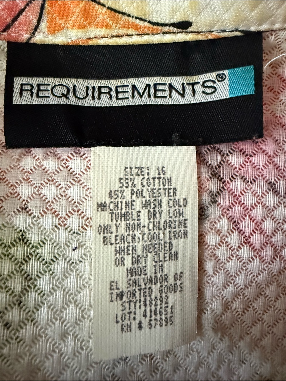Requirements Multicolor Floral Jacket with Black Pipping - Picture 2 of 4